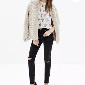 Madewell Tall 9" High-Rise Skinny Jeans in Black- Size 29T